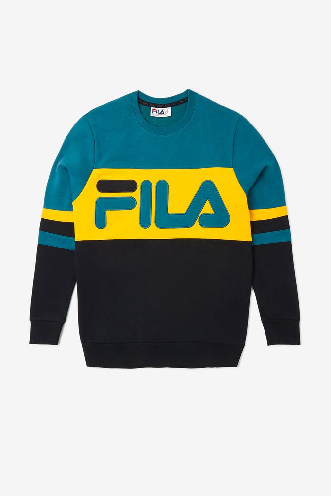 Fila Genser Herre Svart/Blå Freddie 861402-GTJ